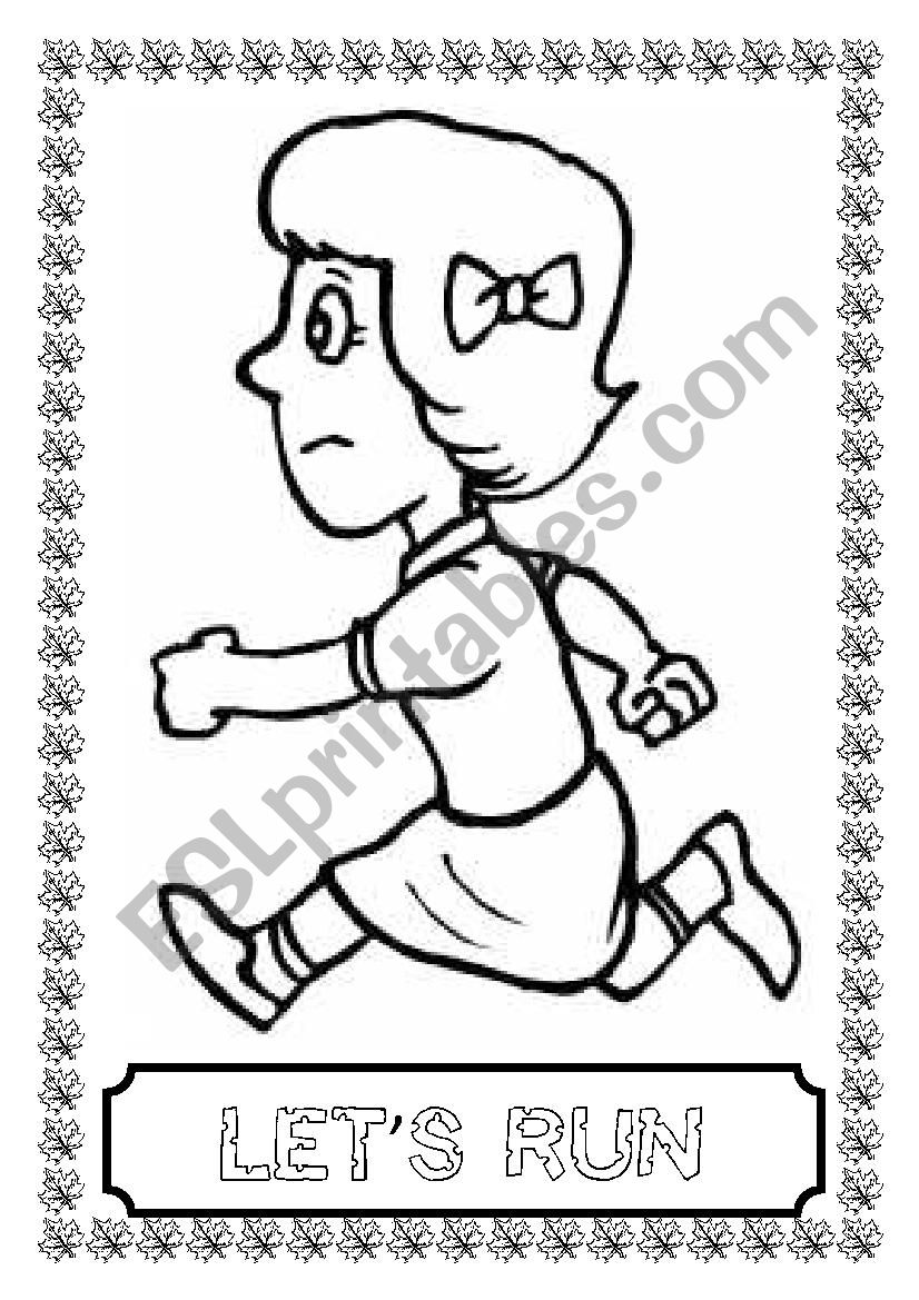 playground actions colouring flashcards-set 2