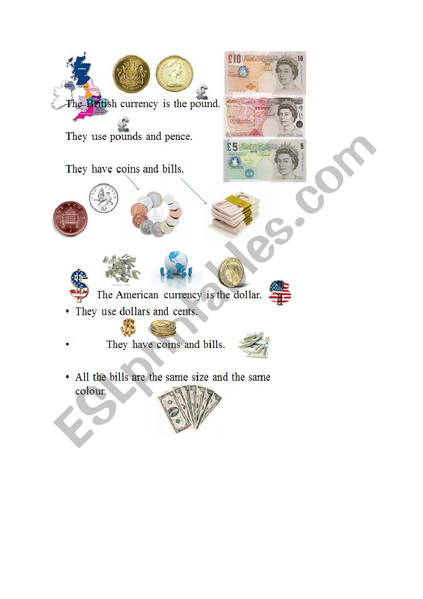 money worksheet