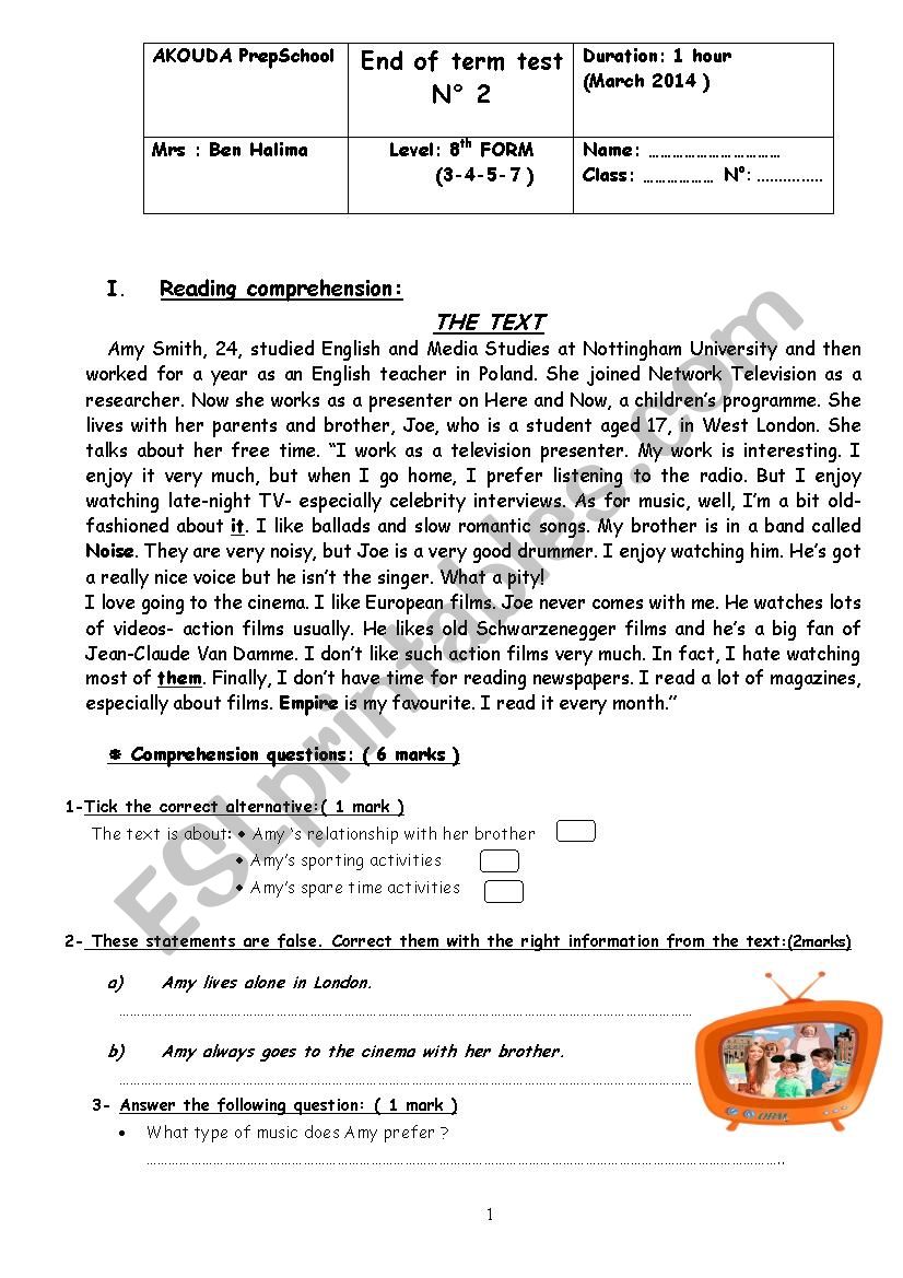 end term test n3 worksheet