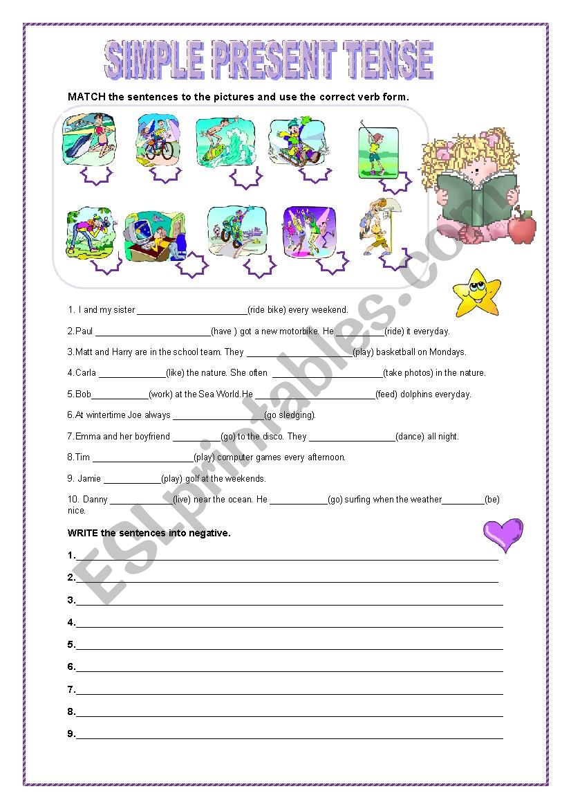 The Present Simple Tense worksheet