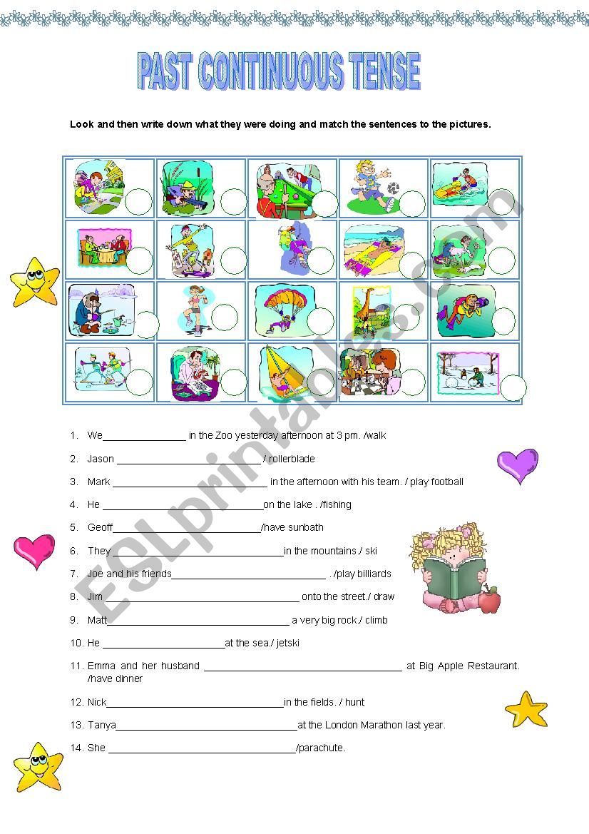 Past Continuous Tense worksheet