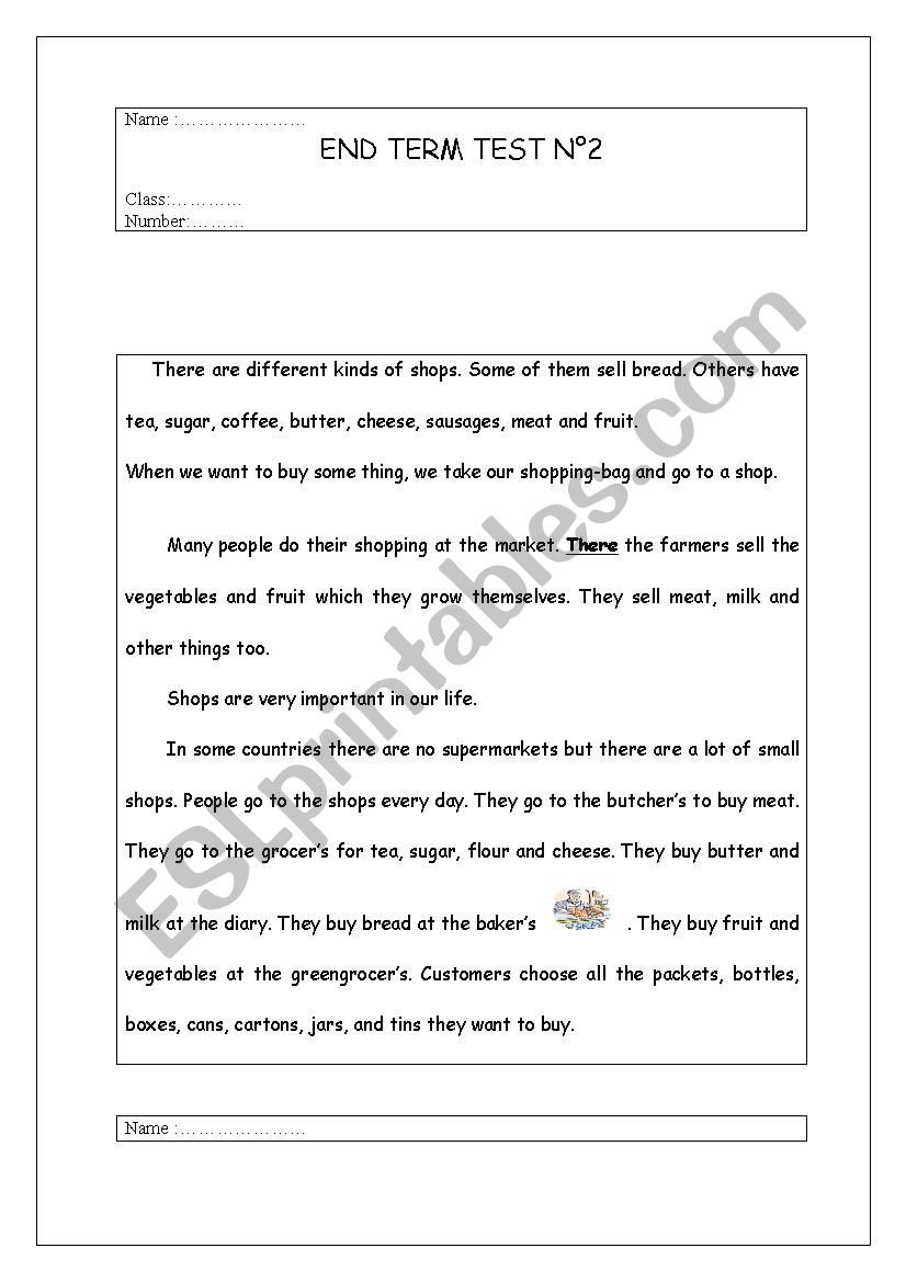 end term test n 2  worksheet