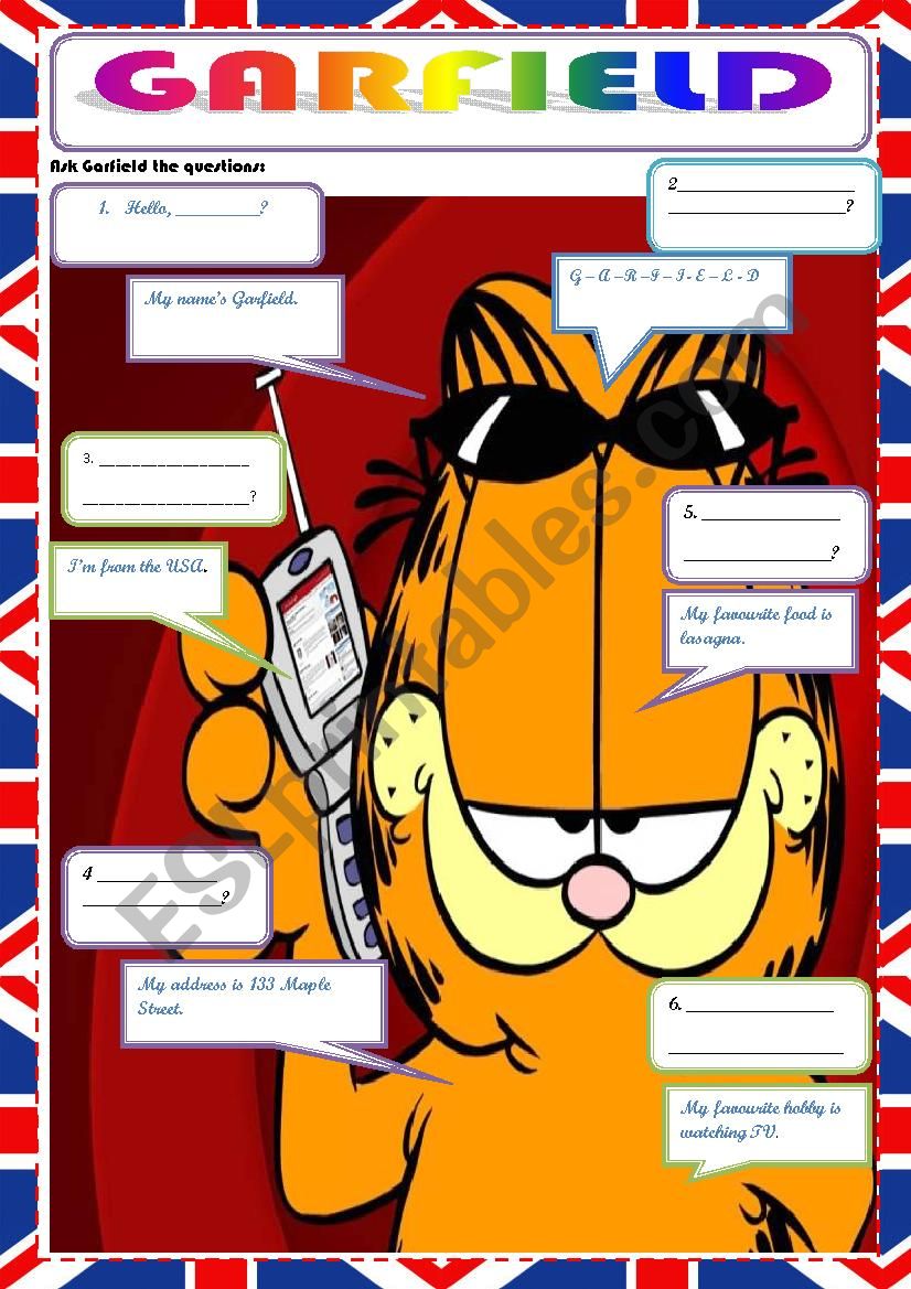 ASK GARFIELD - INTRODUCE SOMEONE