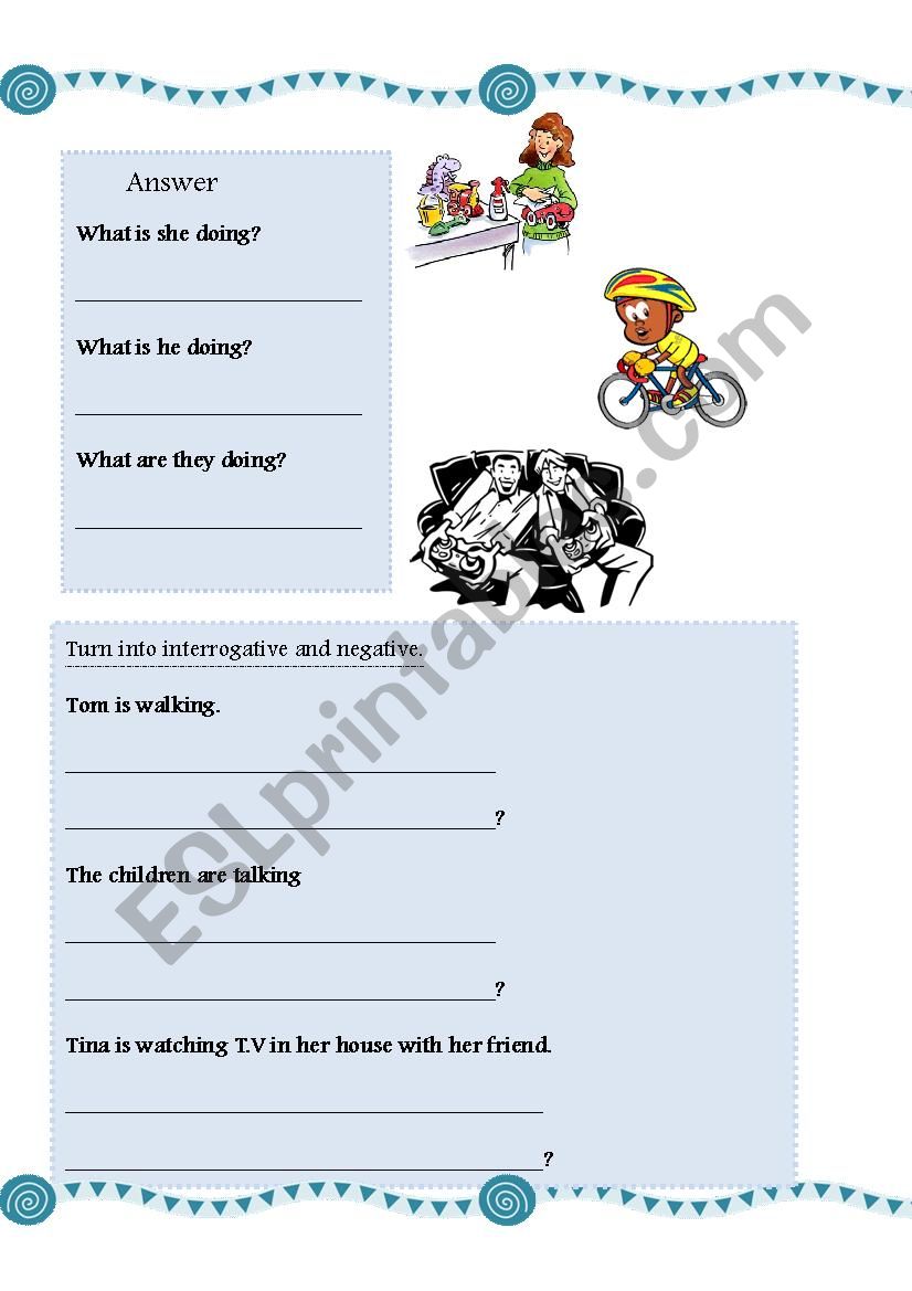 Activity worksheet