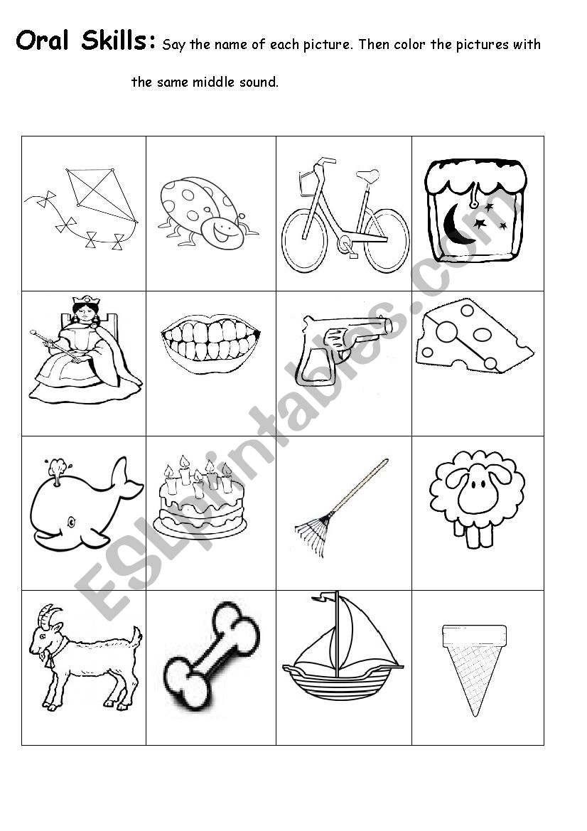 Oral Skills worksheet