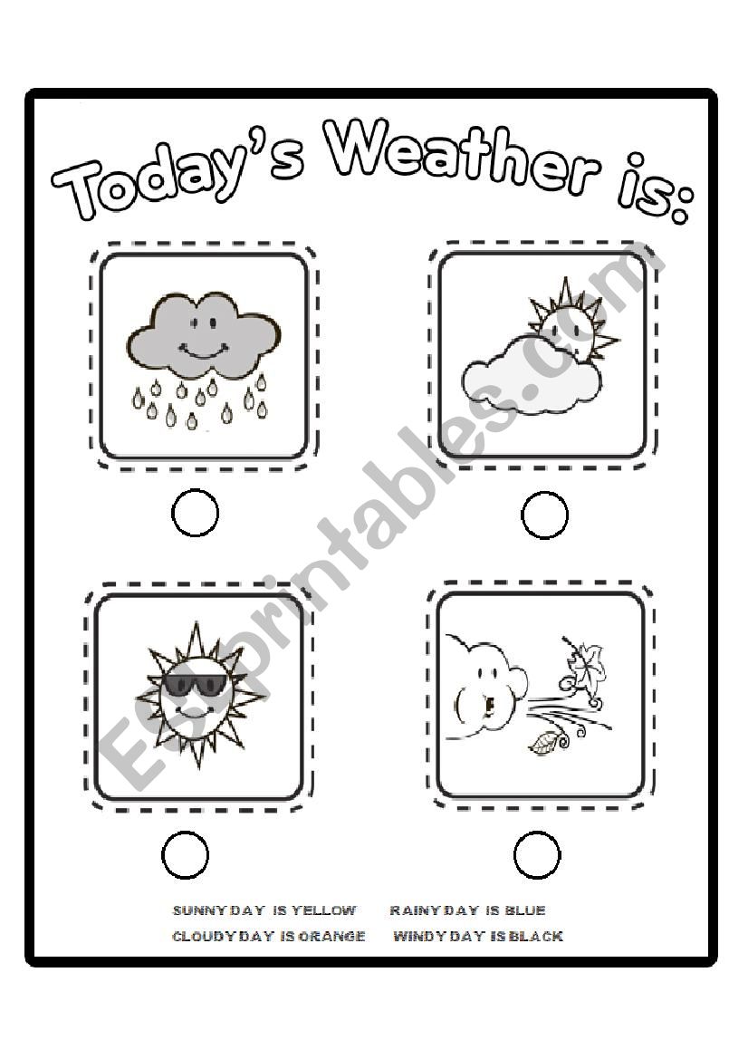 Weather Conditions worksheet