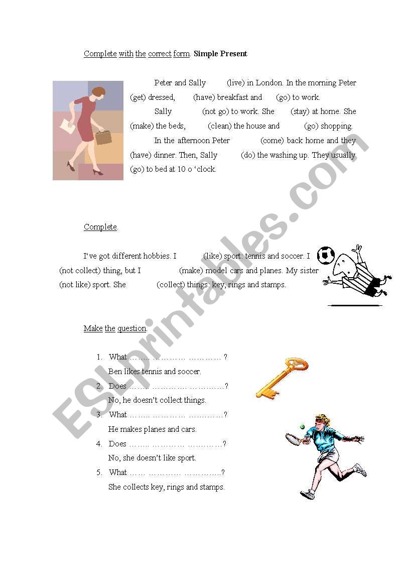 Present Simple worksheet