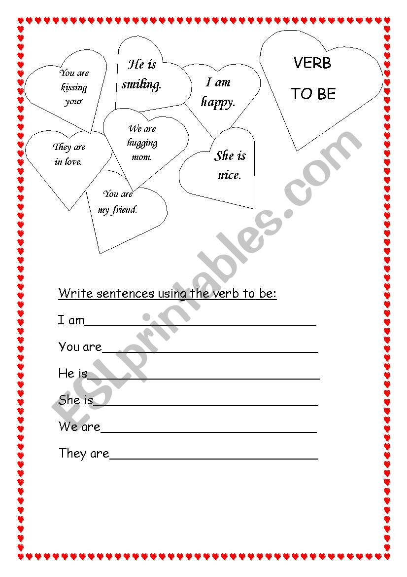 to be worksheet