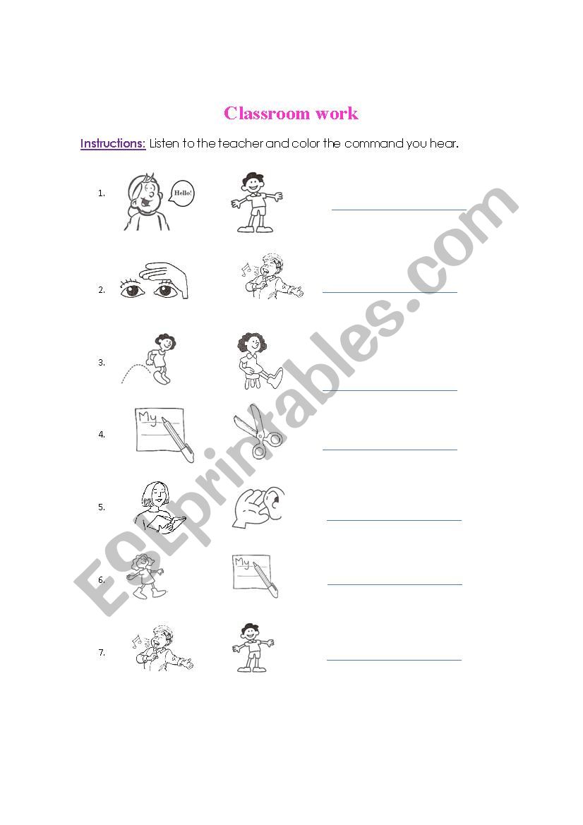 command worksheet