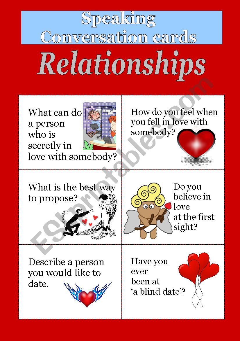 Speaking cards - Relationships