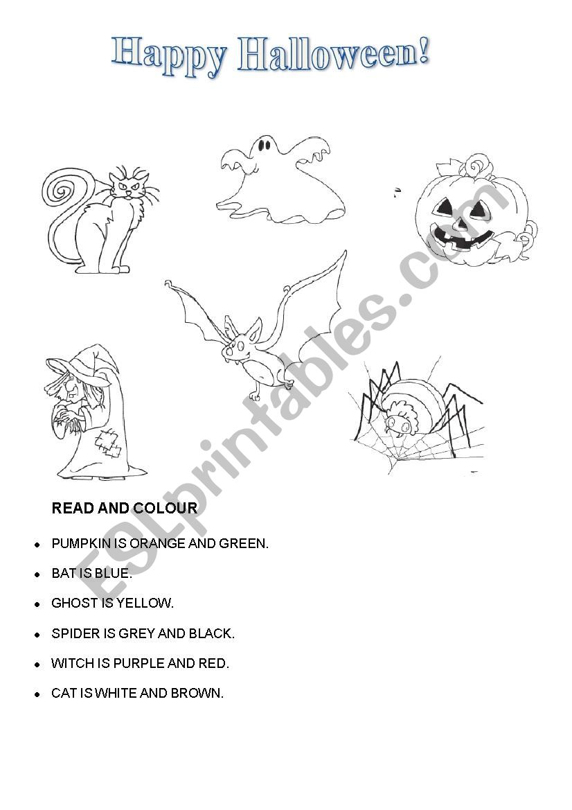 HALLOWEEN worksheet