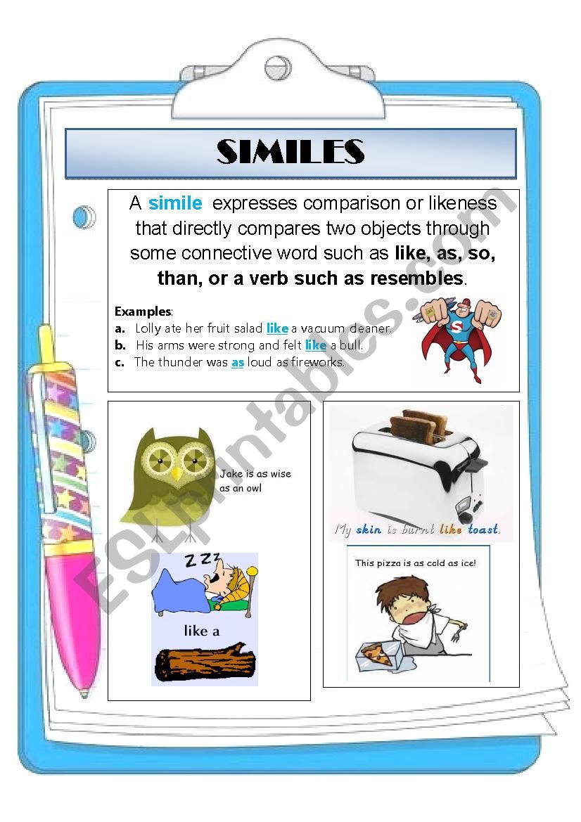 SIMILES worksheet