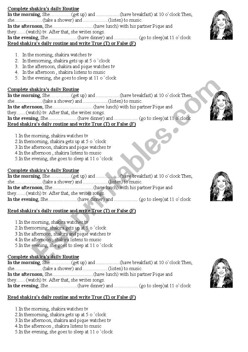 Fill In The Gaps With The Correct Form Of The Verbs In Simple Present Esl Worksheet By Sabbry84