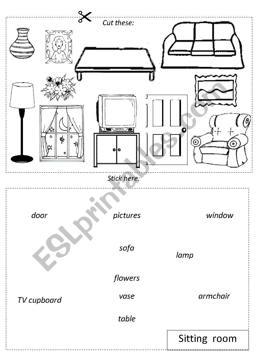 Sitting room worksheet