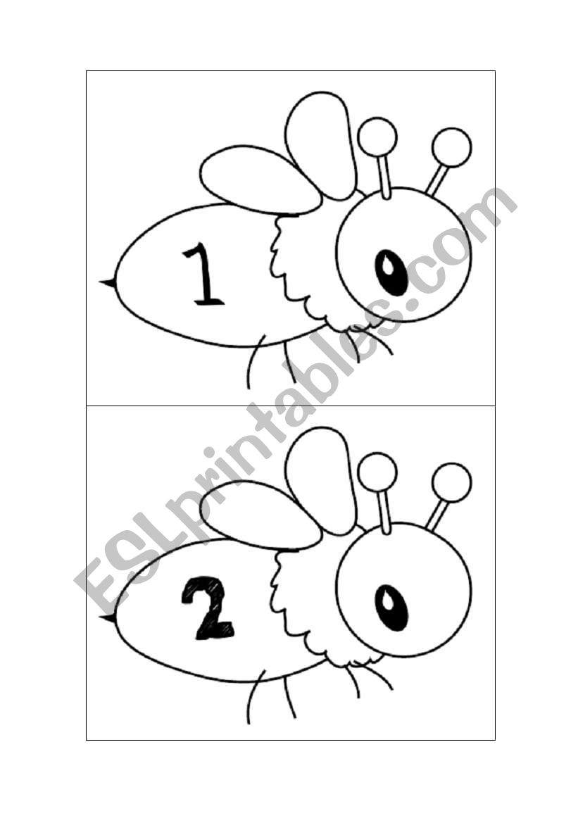 my number flashcards-part 1 worksheet