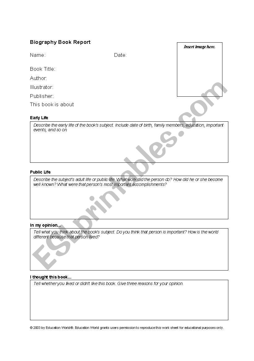 personal information  worksheet