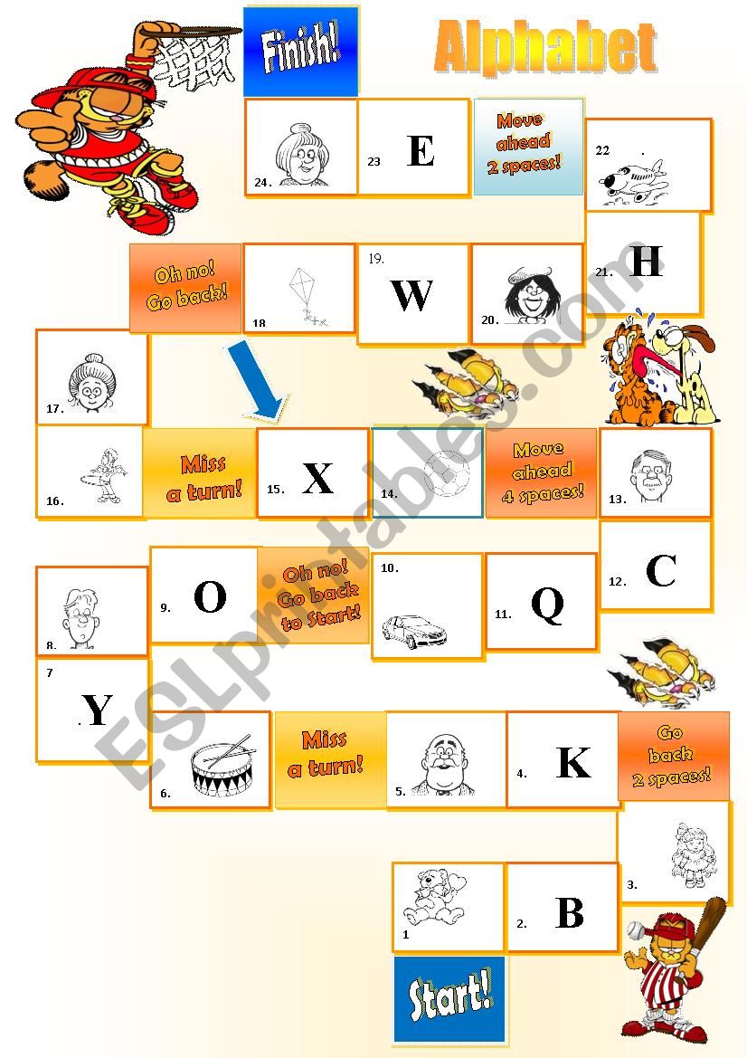 Toys, family and alphabet board game