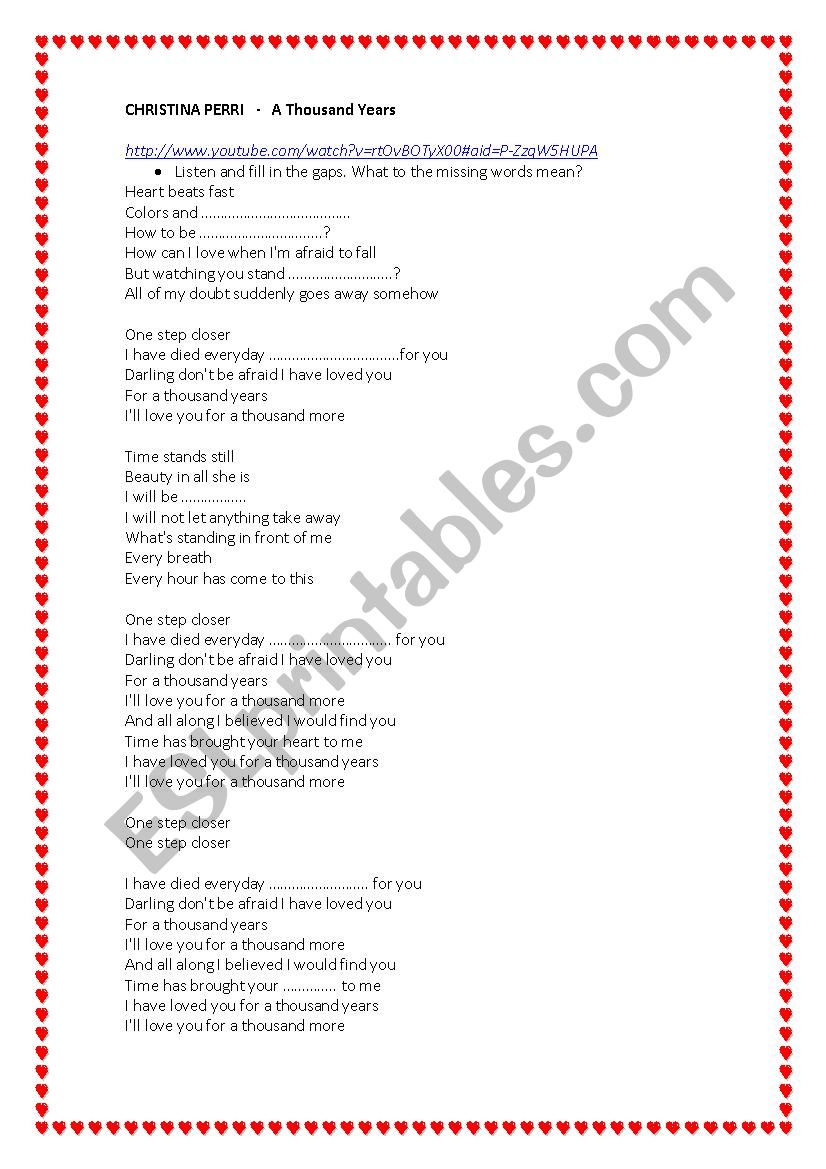 Christina Perri - A Thousand Years 