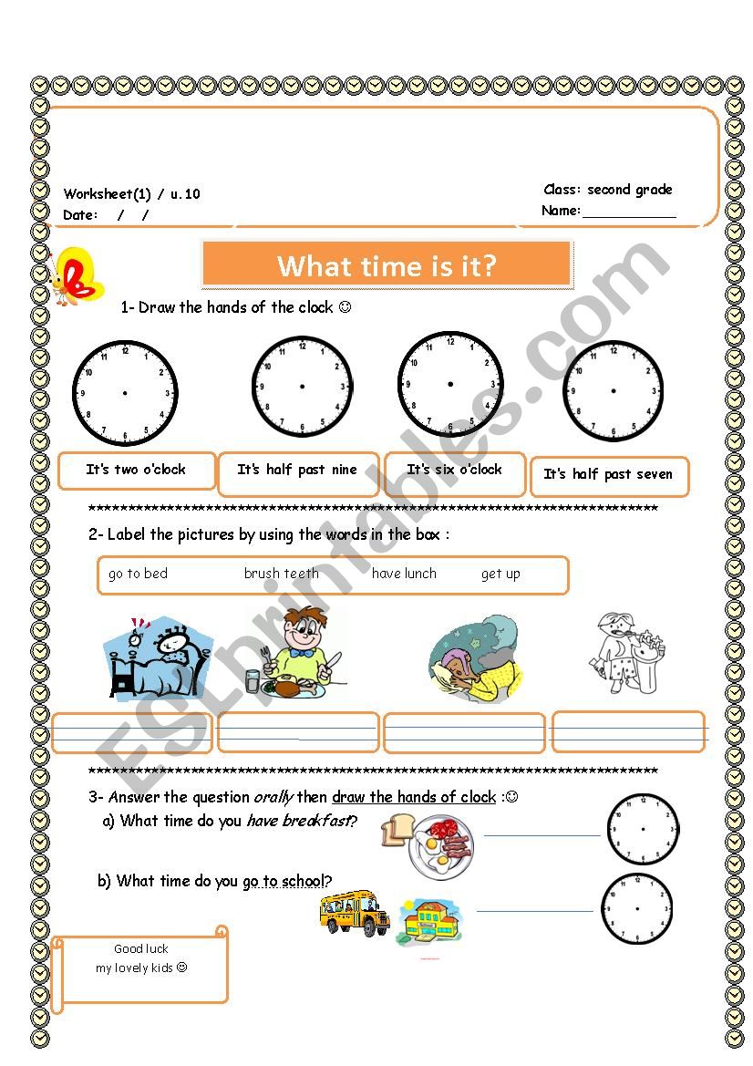 time ( quiz)  worksheet