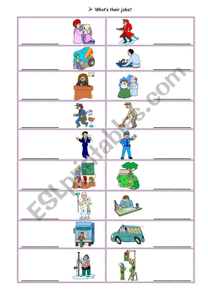 JOBS 1 Part worksheet