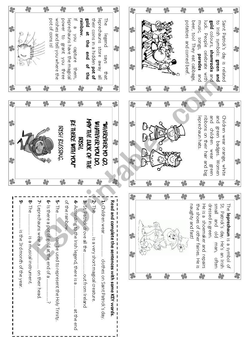 St. Patricks day (part II) worksheet