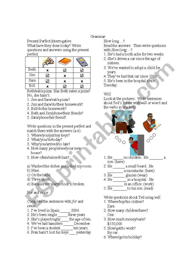Pre Intermediate Grammar Review Will and First Conditional