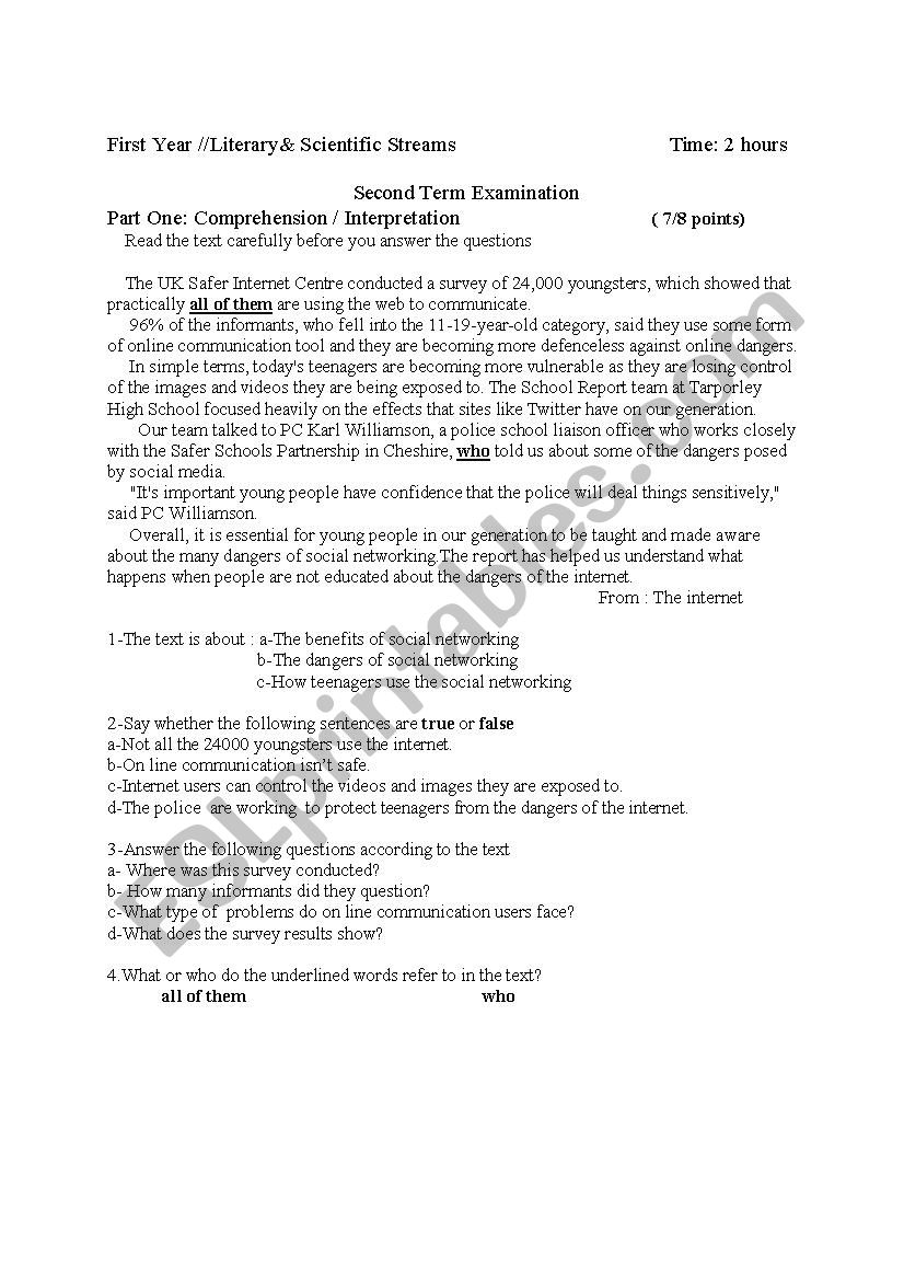 Survey  worksheet