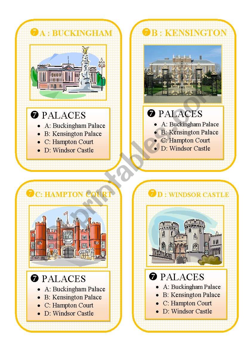BRITAIN - GO FISH CARD GAME - part 7 - palaces