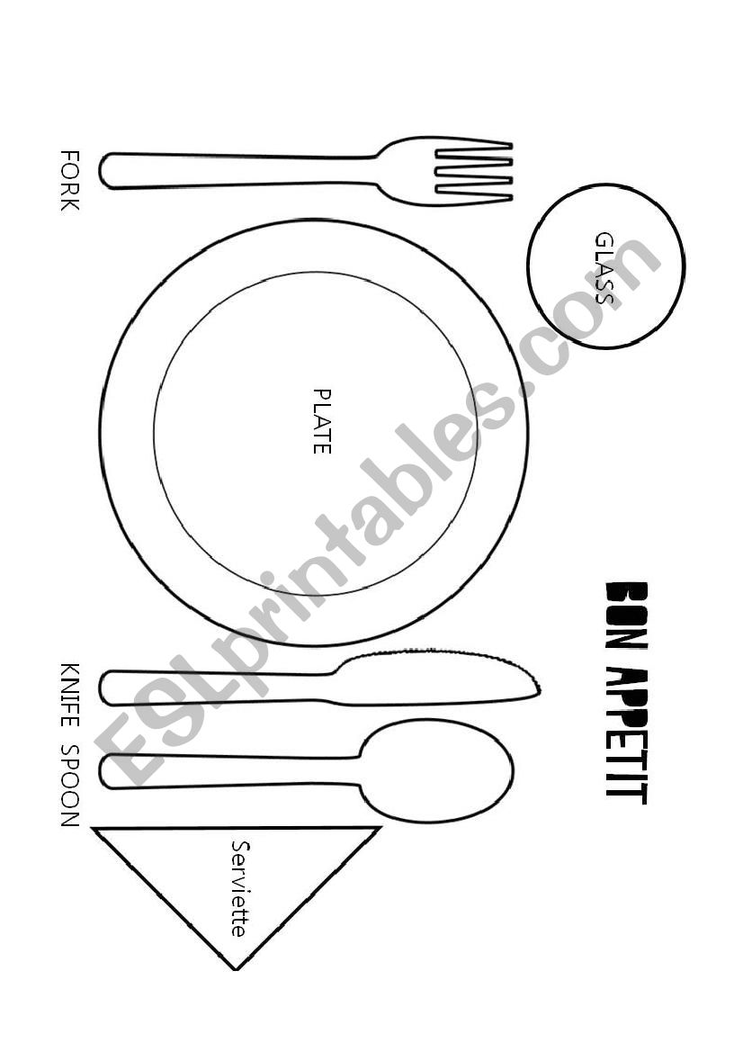Plate and table worksheet