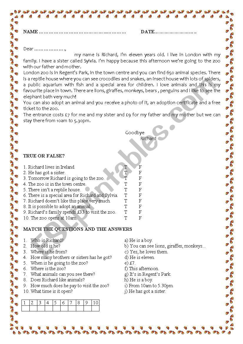 meet a new friend 2 worksheet