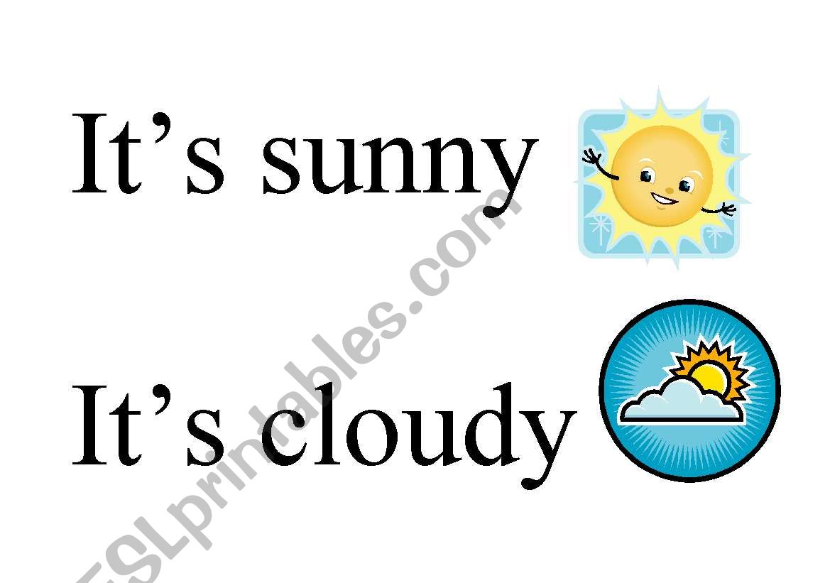 Weather flashcards worksheet