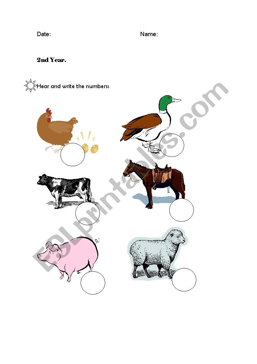 Farm Animals worksheet