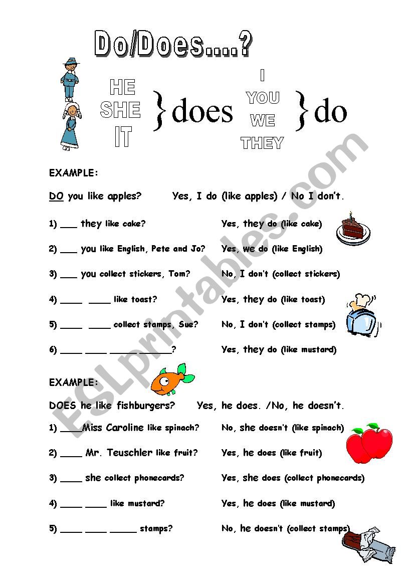 Do/Does worksheet