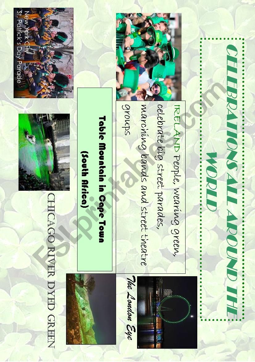 St Patricks Day Poster 2/3 worksheet