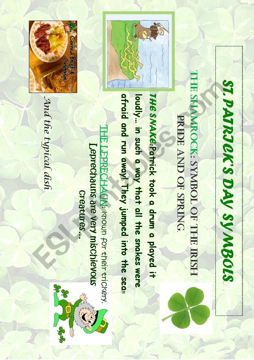 St Patricks Day Poster 3/3 worksheet