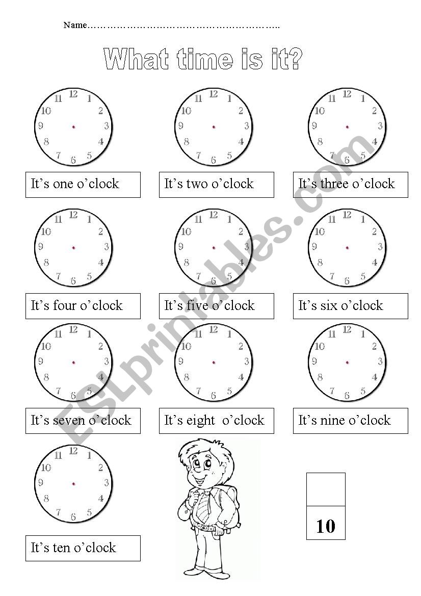 Time worksheet