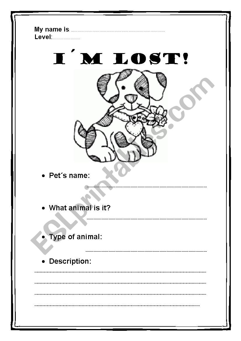 IM  LOST worksheet