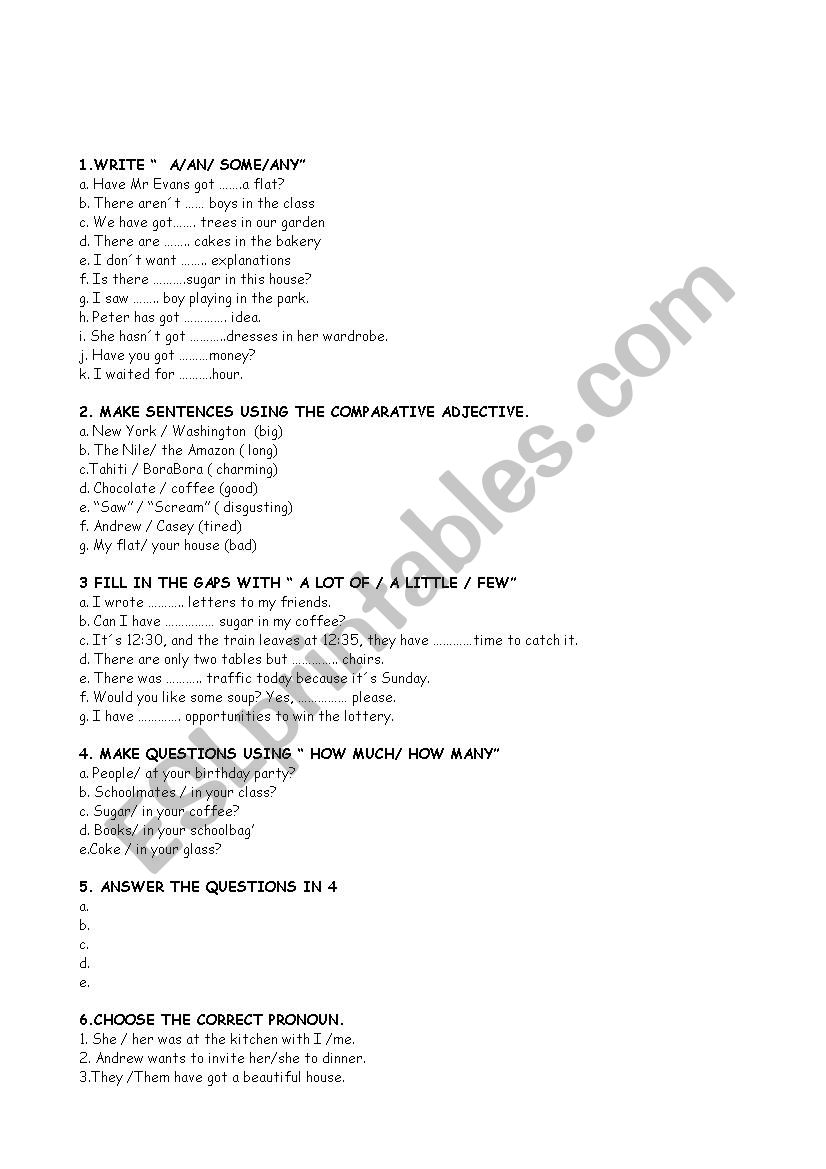 Letspractice English worksheet
