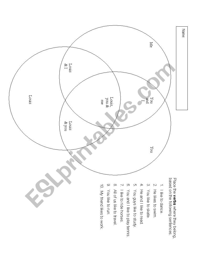 Pronoun recognition worksheet