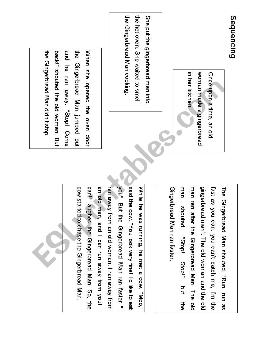 Gingerbread MAn Sequencing worksheet