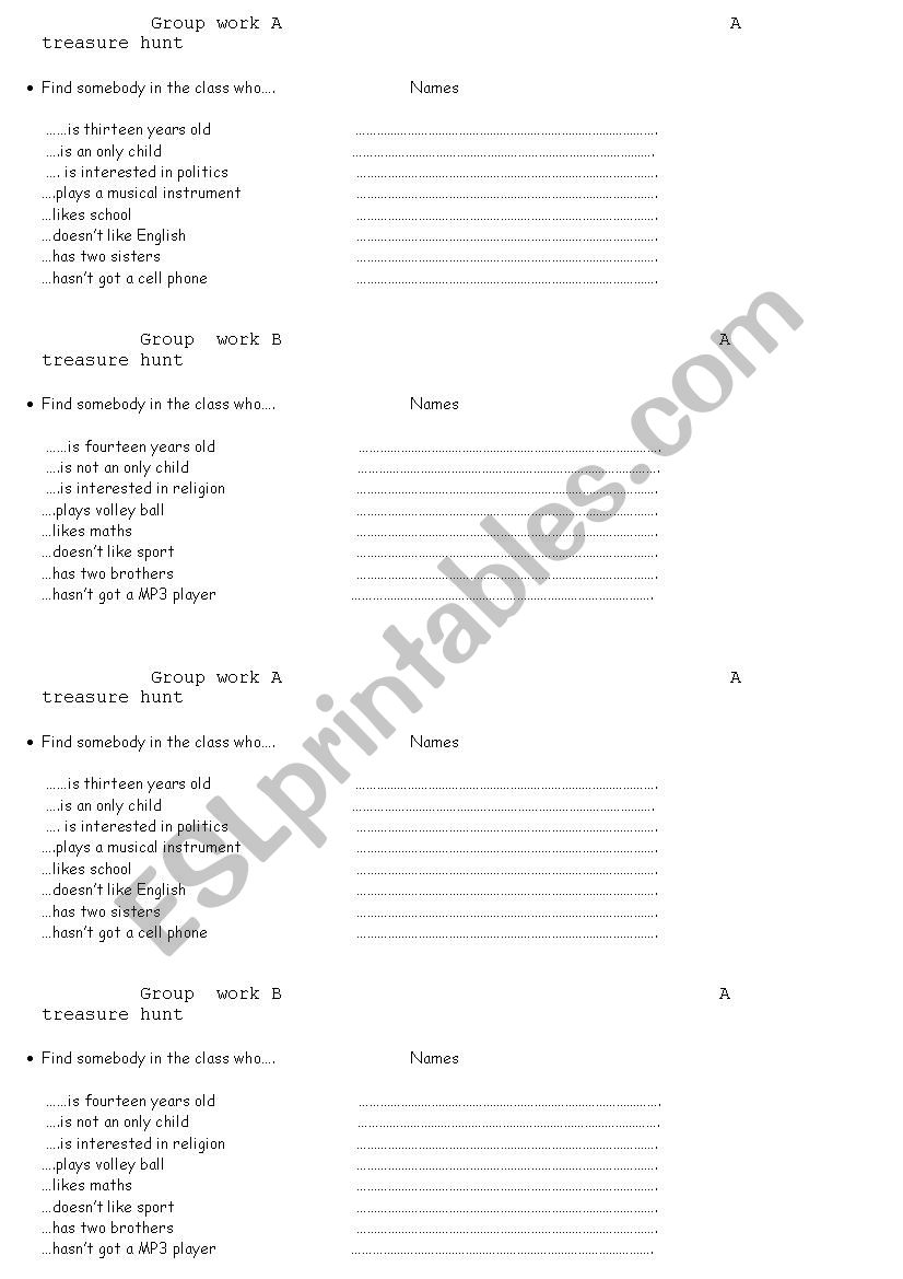 Meet your classmates! worksheet