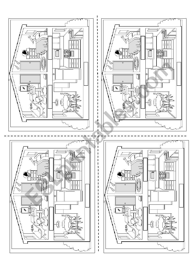 House vocabulary worksheet