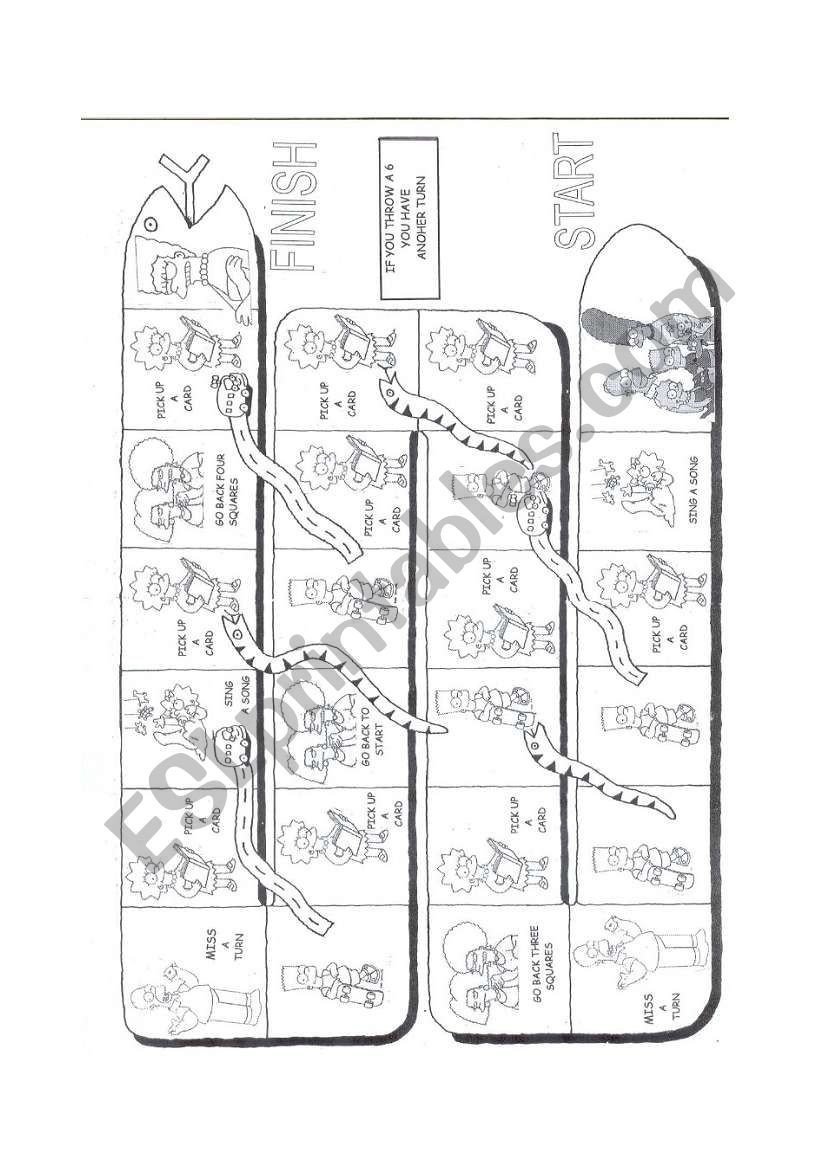 Board Game worksheet