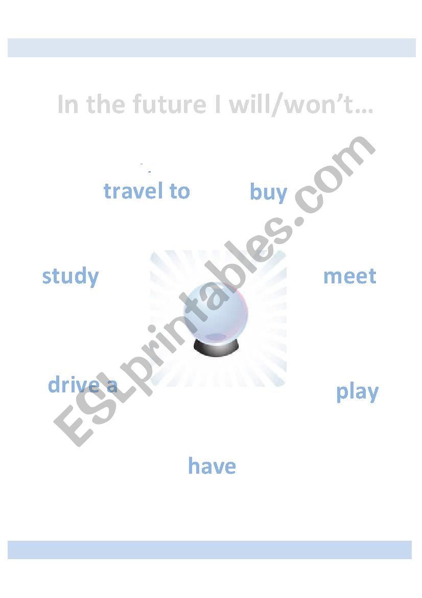 Will/wonÂ´t : Making predictions