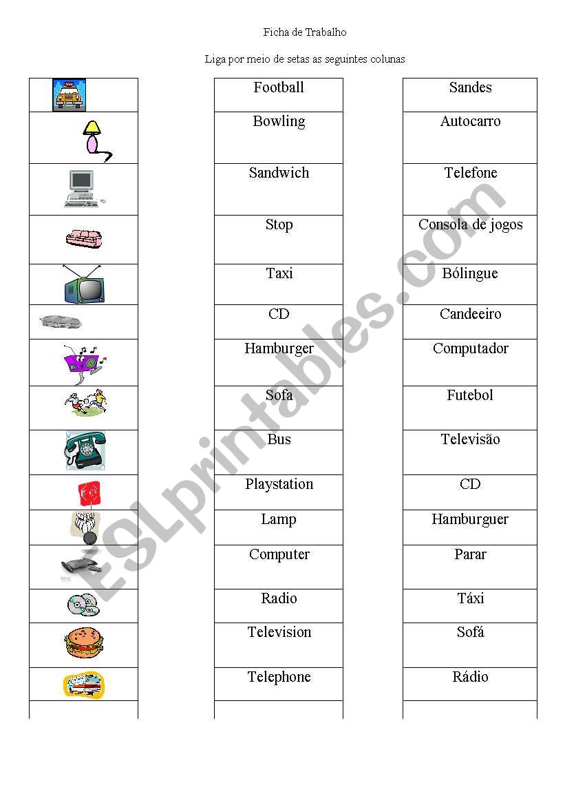 Loan words worksheet