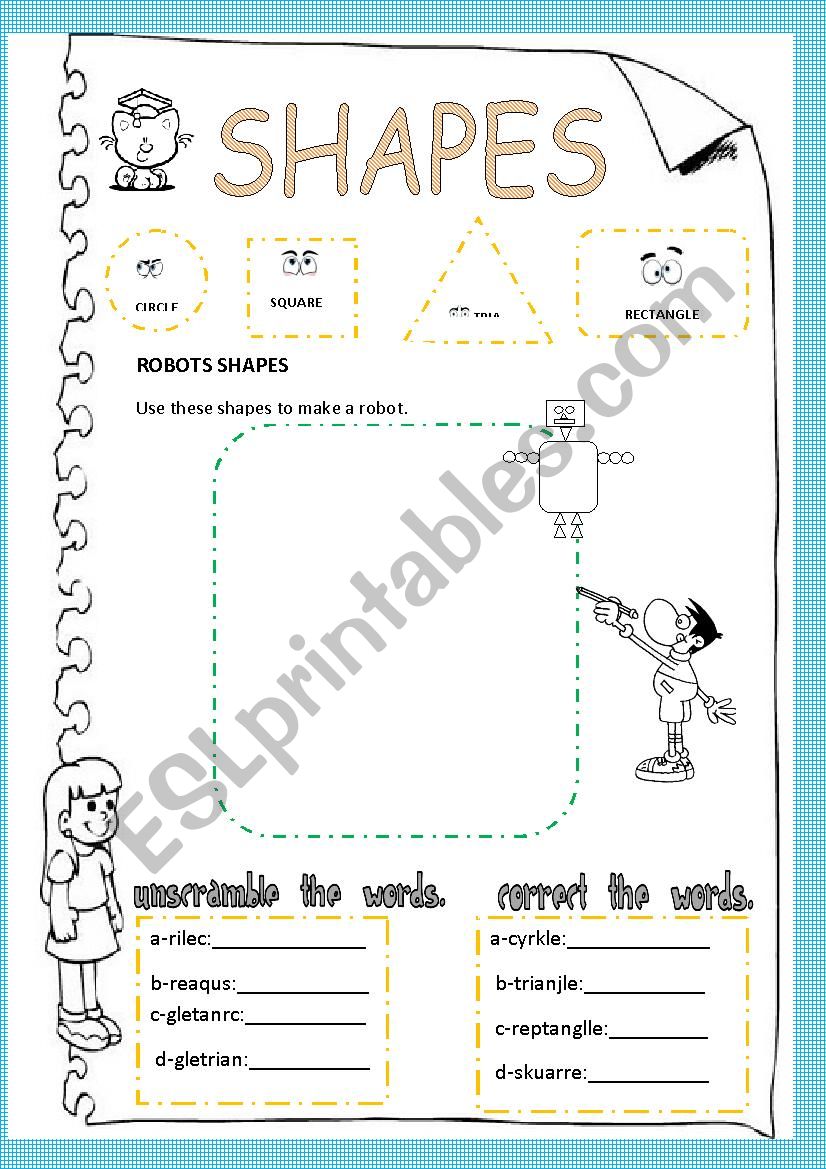 shapes worksheet