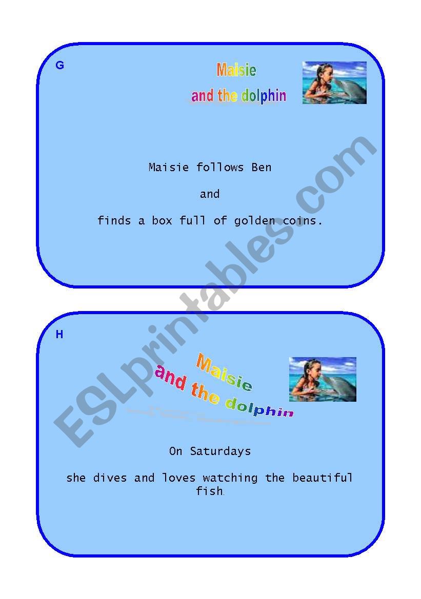 Maisie and the dolphin - Card no.96 - Puzzle (summary) part  2 out of 2