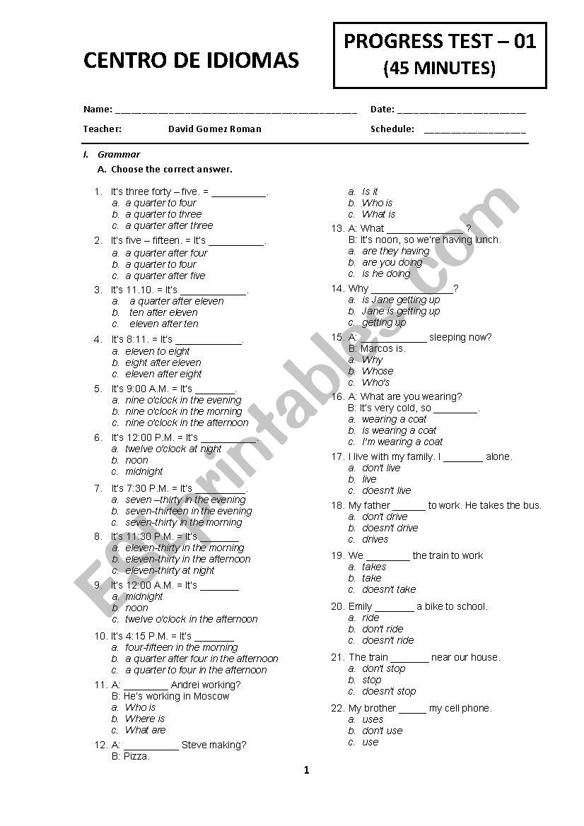 INTERCHANGE INTRO 3rd EDITION UNIT 5 - 6 