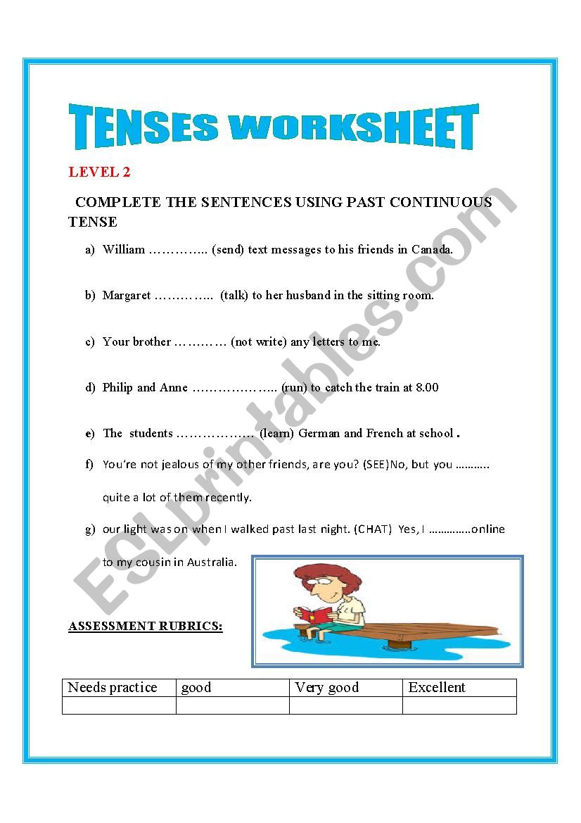 TENSES worksheet