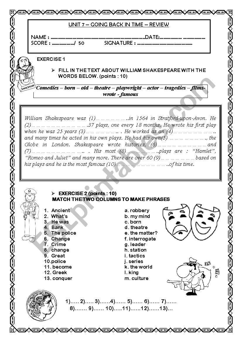 review workseet worksheet